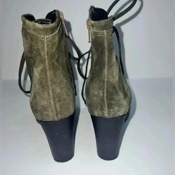 Barney's New York suede lace boots Sz 38  US 7.5 - Picture 6 of 10
